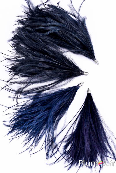 Anhänger Strauß - 9-12 cm - schwarz